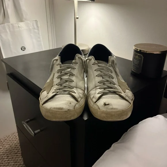 GGDB White and Black Star Sneakers - Picture 2 of 5